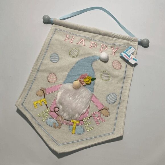 Gnome Happy Easter Banner Size 13x18 NWT - Picture 1 of 6